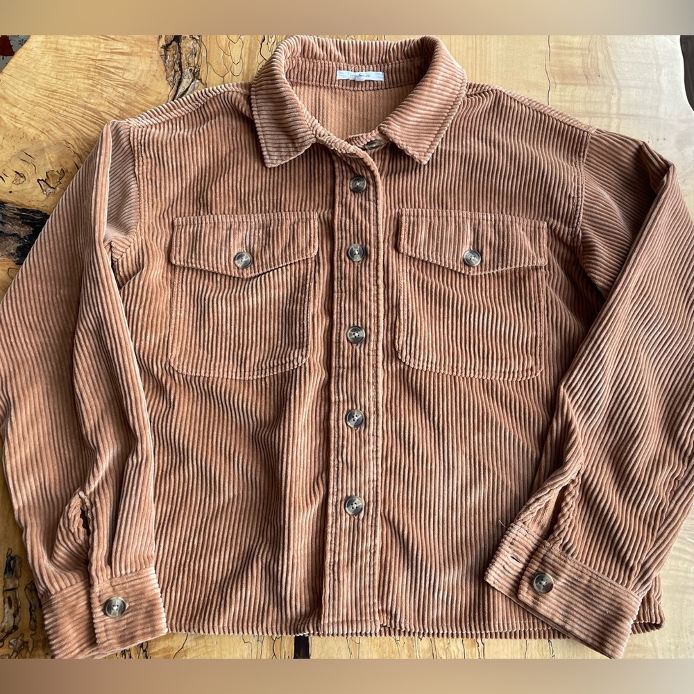 Maurice’s Rusty Brown Corduroy Button-Up Jacket